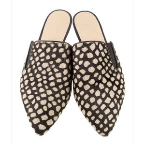 JENNI KAYNE Ponyhair Animal Print Mules